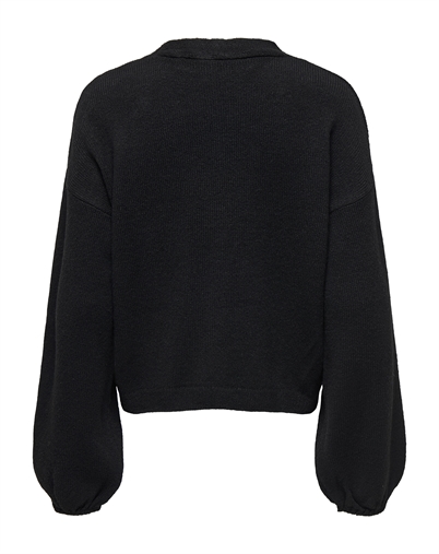  Only - ONLDonna Bow V-Neck Strik - Black